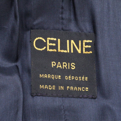 CELINE セリーヌ ヴィンテージ トリオンフボタン ウール ダブルブレスト コート