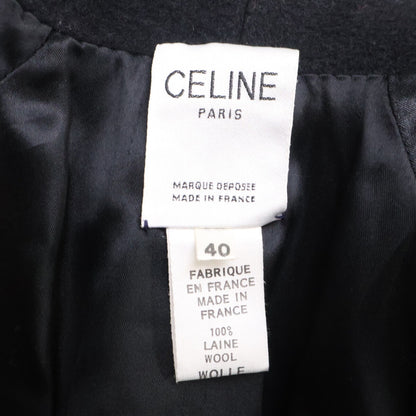 CELINE セリーヌ ヴィンテージ ウール ベルト付 クロス コート