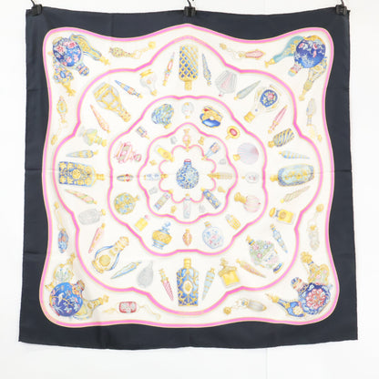 HERMES エルメス 【美品】Qu importe le flacon 香水瓶 シルク カレ90 スカーフ
