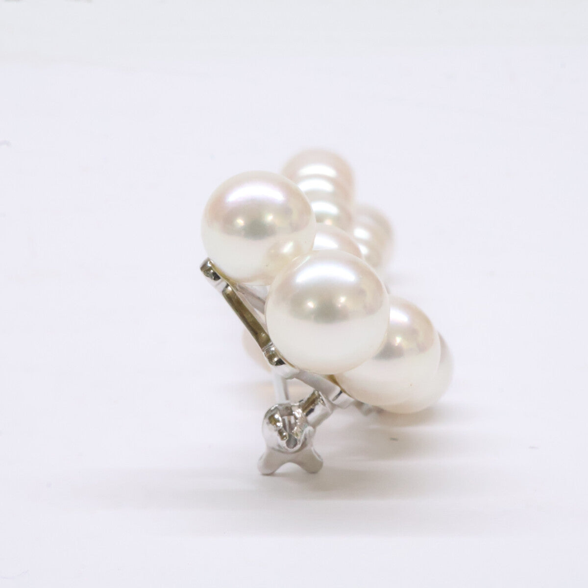mikimoto ミキモト 美品 K18WG 5-7mmパール ブローチ