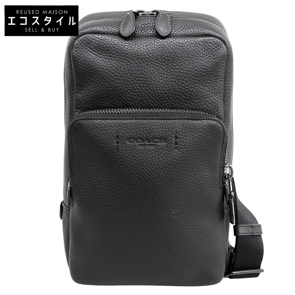 COACH コーチ ゴッサム パック レザー ボディバッグ メンズ ブラック C5331 ボディバッグ