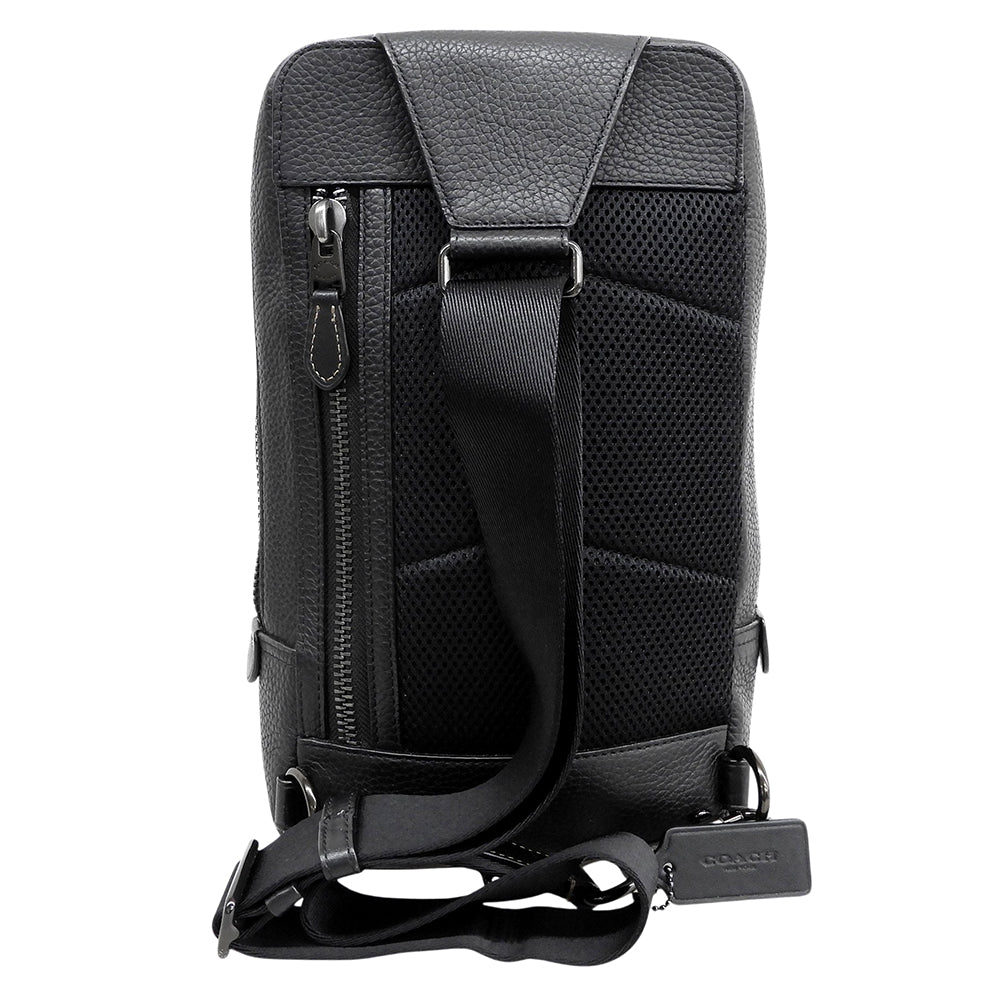 COACH コーチ ゴッサム パック レザー ボディバッグ メンズ ブラック C5331 ボディバッグ