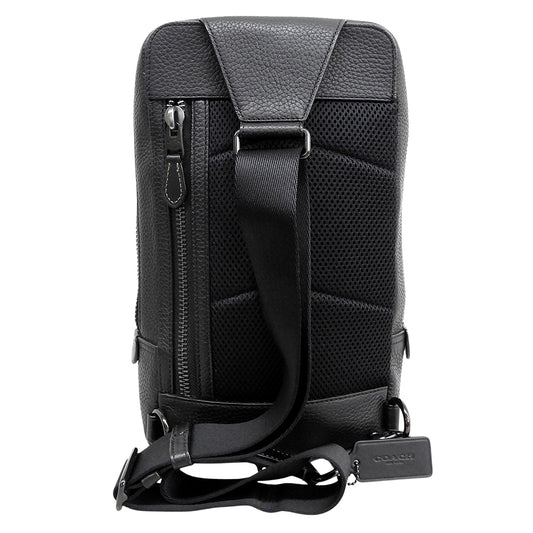 COACH コーチ ゴッサム パック レザー ボディバッグ メンズ ブラック C5331 ボディバッグ