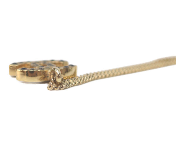 CHANEL シャネル 01A ココマーク ブラックストーン ネックレス ネックレス