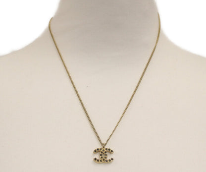 CHANEL シャネル 01A ココマーク ブラックストーン ネックレス ネックレス
