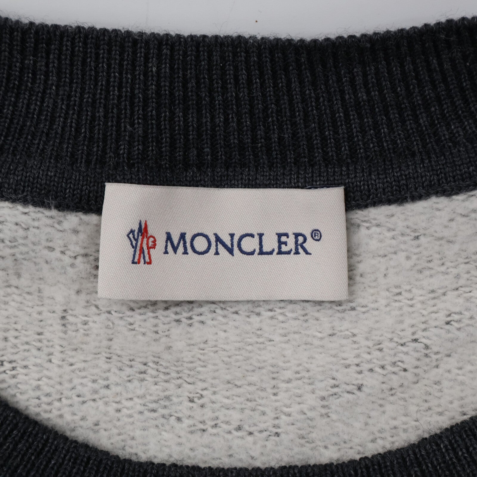 MONCLER Moncler 2025 gray FELPA GIROCOLLO top
