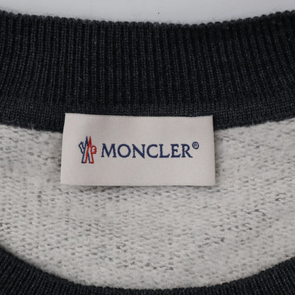 MONCLER Moncler 2025 gray FELPA GIROCOLLO top