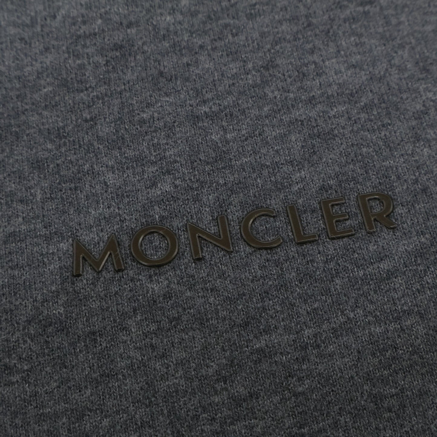 MONCLER Moncler 2025 gray FELPA GIROCOLLO top