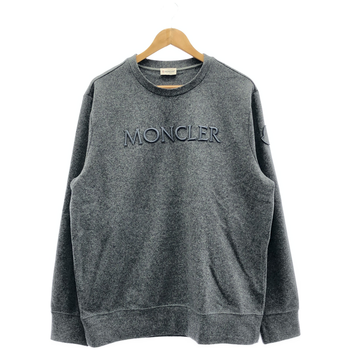 MONCLER 2023 Gray FELPA GIROCOLLO, top