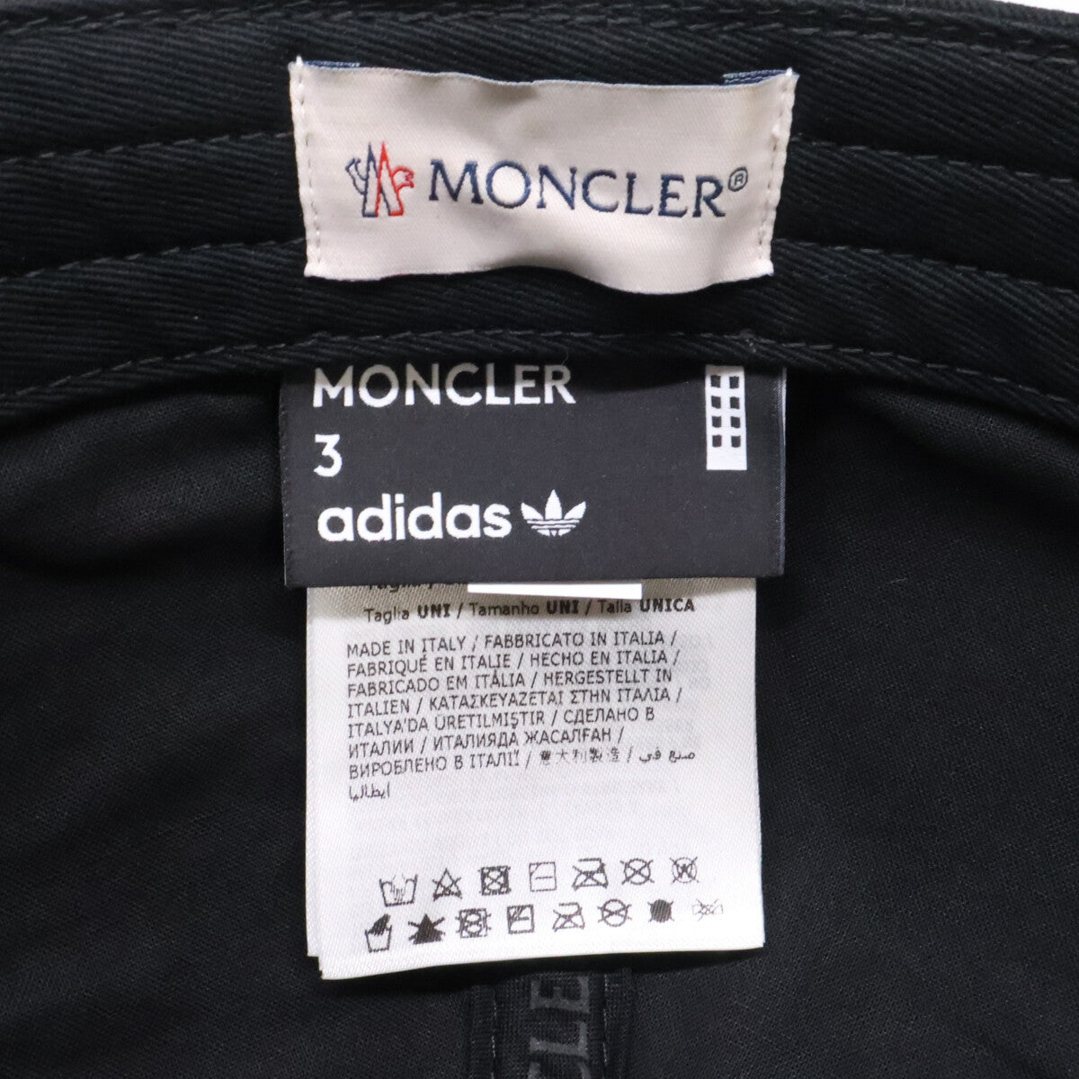 MONCLER モンクレール x adidas アディダス 【即決/国内正規】I209S3B00001 04863 BASEBALL ロゴ ベースボールキャップ 帽子