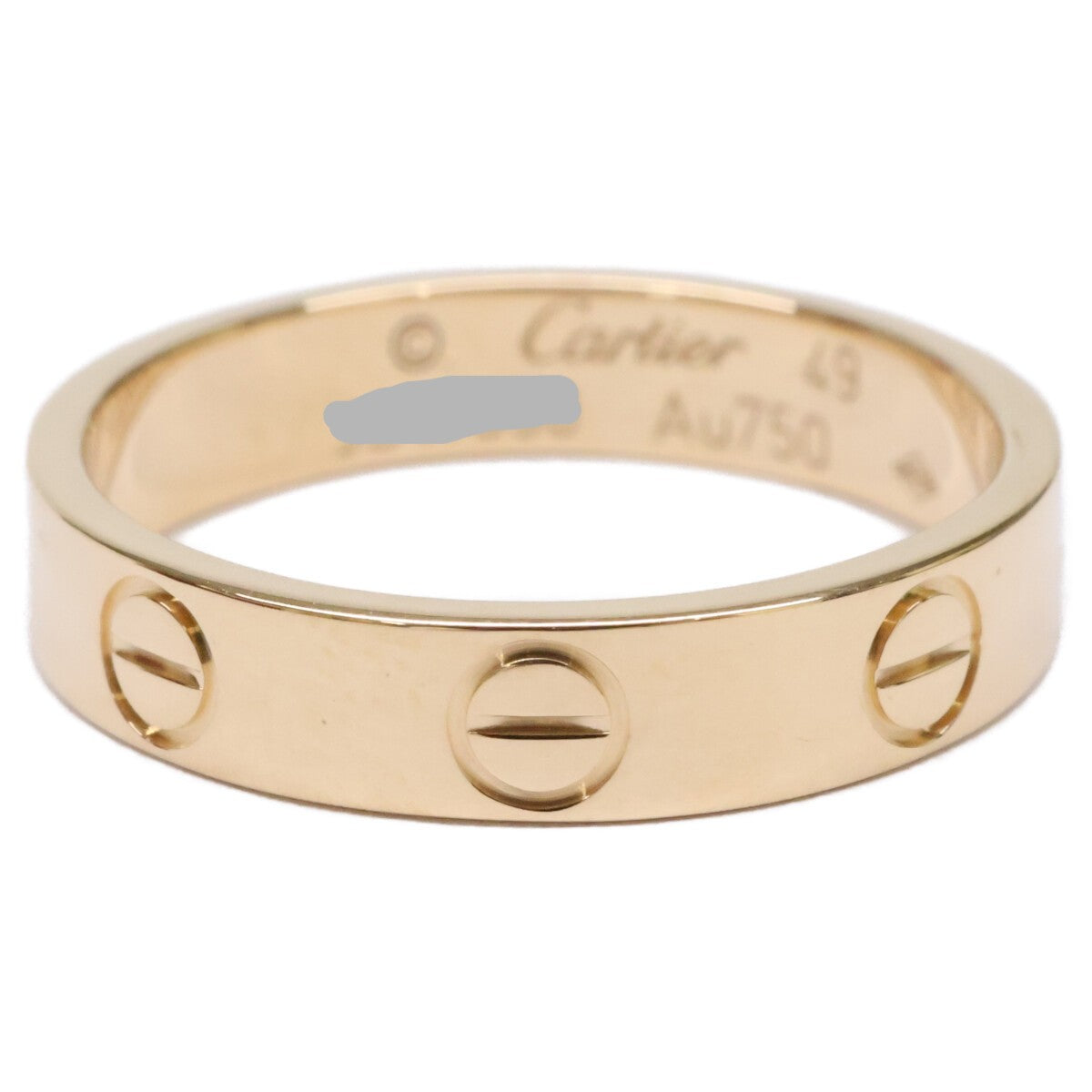 Cartier カルティエ 仕上げ済み Au750YG ミニラブ リング 指輪