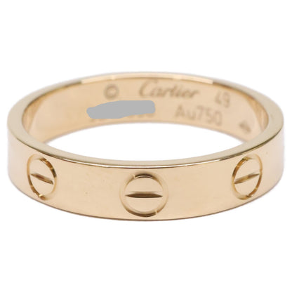 Cartier カルティエ 仕上げ済み Au750YG ミニラブ リング 指輪
