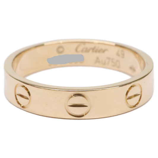 Cartier カルティエ 仕上げ済み Au750YG ミニラブ リング 指輪