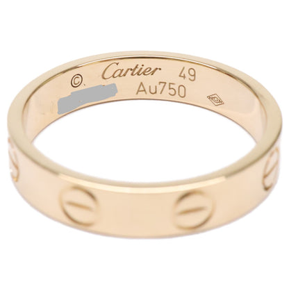 Cartier カルティエ 仕上げ済み Au750YG ミニラブ リング 指輪