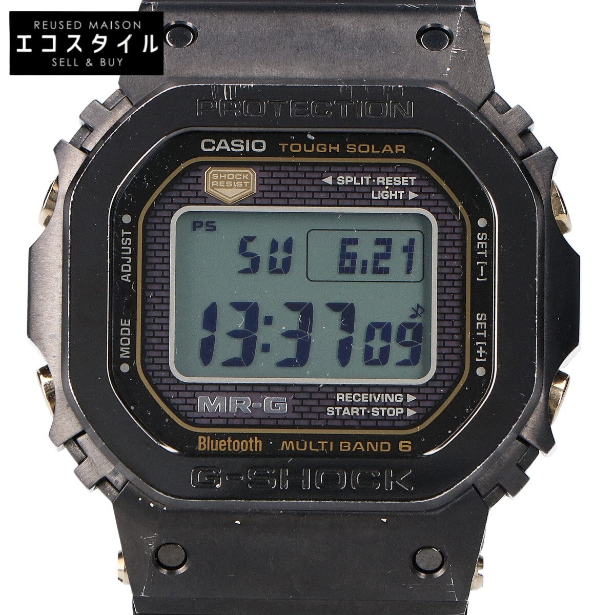 G-SHOCK ジーショック MRG-B5000R-1JR チタン＆コバリオン ラバーバンド タフソーラー電波 腕時計