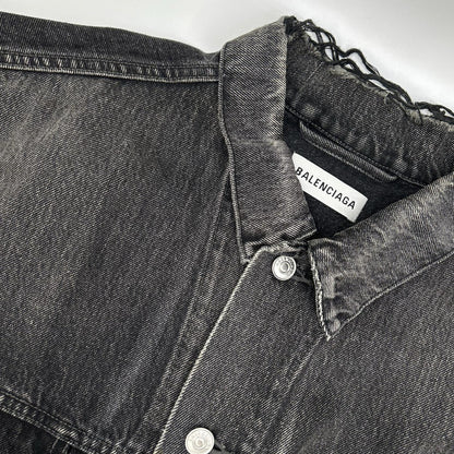 BALENCIAGA バレンシアガ 529177 18AW バックロゴ デニムジャケット ジャケット