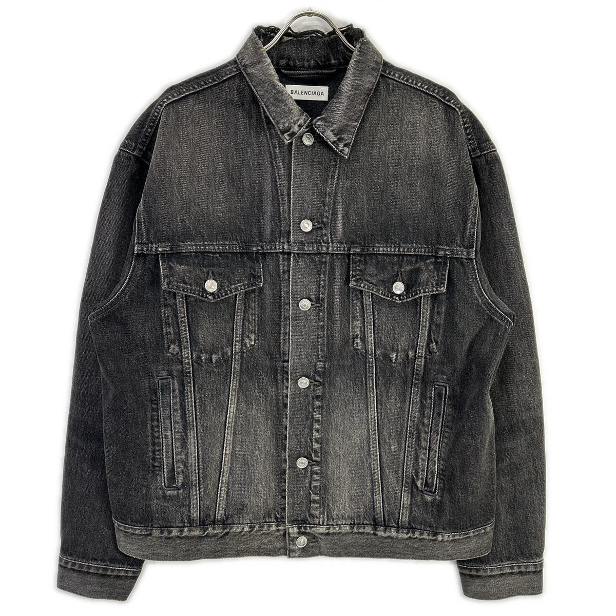 BALENCIAGA バレンシアガ 529177 18AW バックロゴ デニムジャケット ジャケット