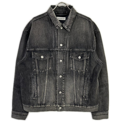 BALENCIAGA バレンシアガ 529177 18AW バックロゴ デニムジャケット ジャケット