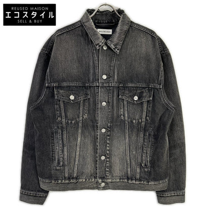 BALENCIAGA バレンシアガ 529177 18AW バックロゴ デニムジャケット ジャケット
