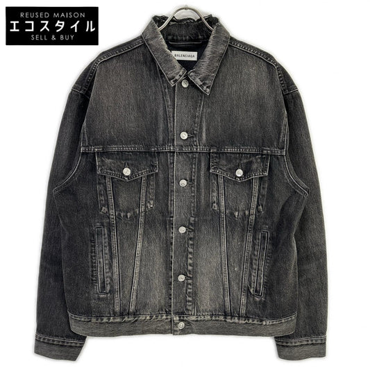 BALENCIAGA バレンシアガ 529177 18AW バックロゴ デニムジャケット ジャケット