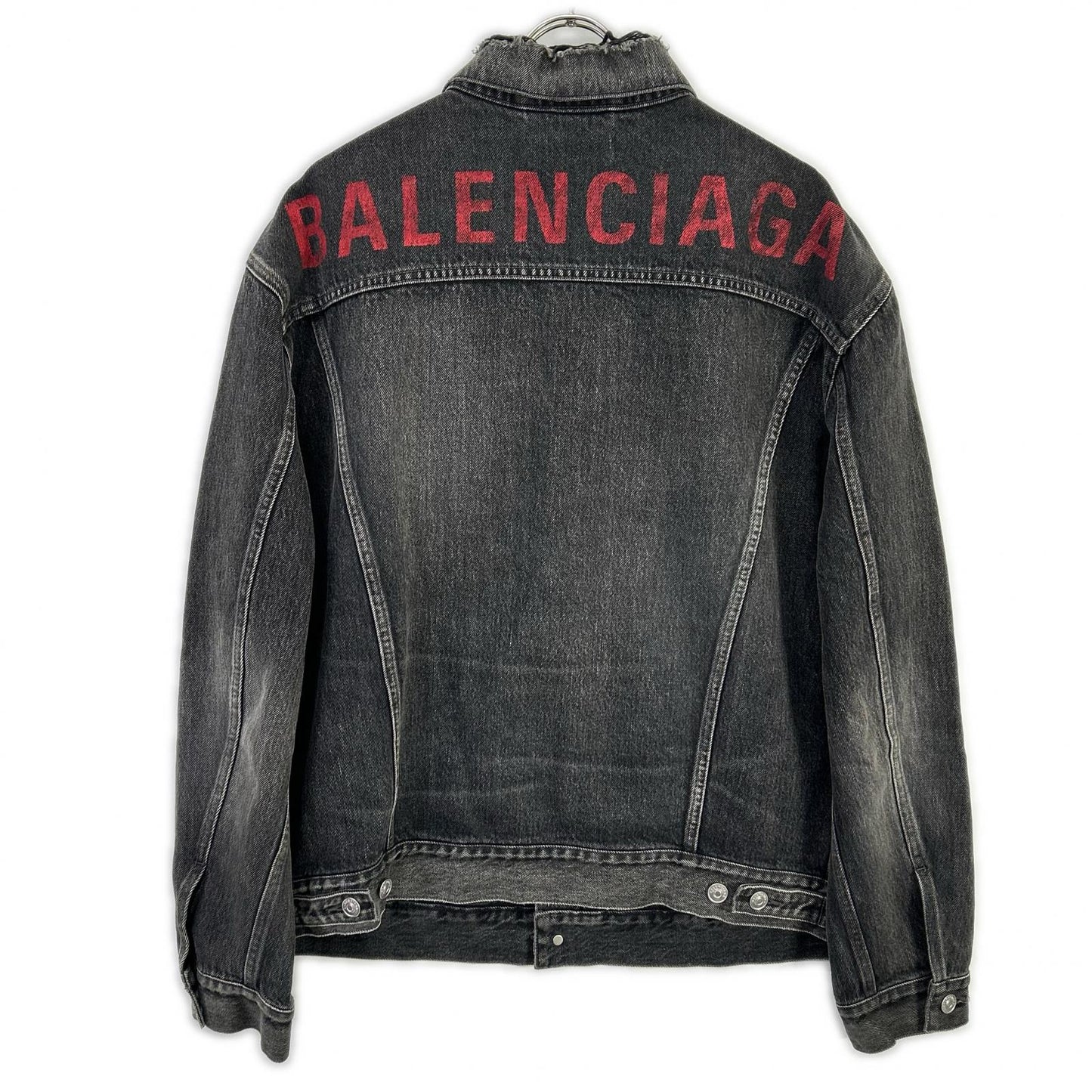BALENCIAGA バレンシアガ 529177 18AW バックロゴ デニムジャケット ジャケット