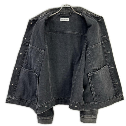 BALENCIAGA バレンシアガ 529177 18AW バックロゴ デニムジャケット ジャケット