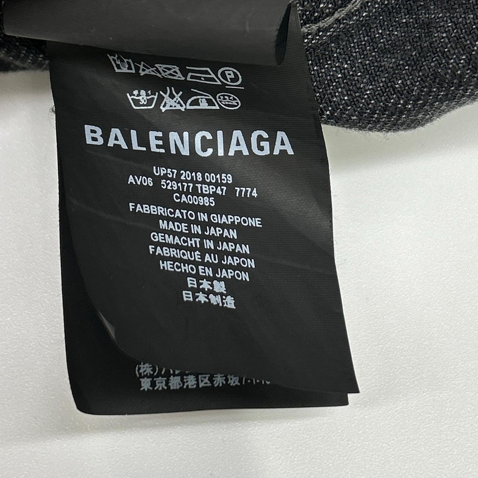 BALENCIAGA バレンシアガ 529177 18AW バックロゴ デニムジャケット ジャケット