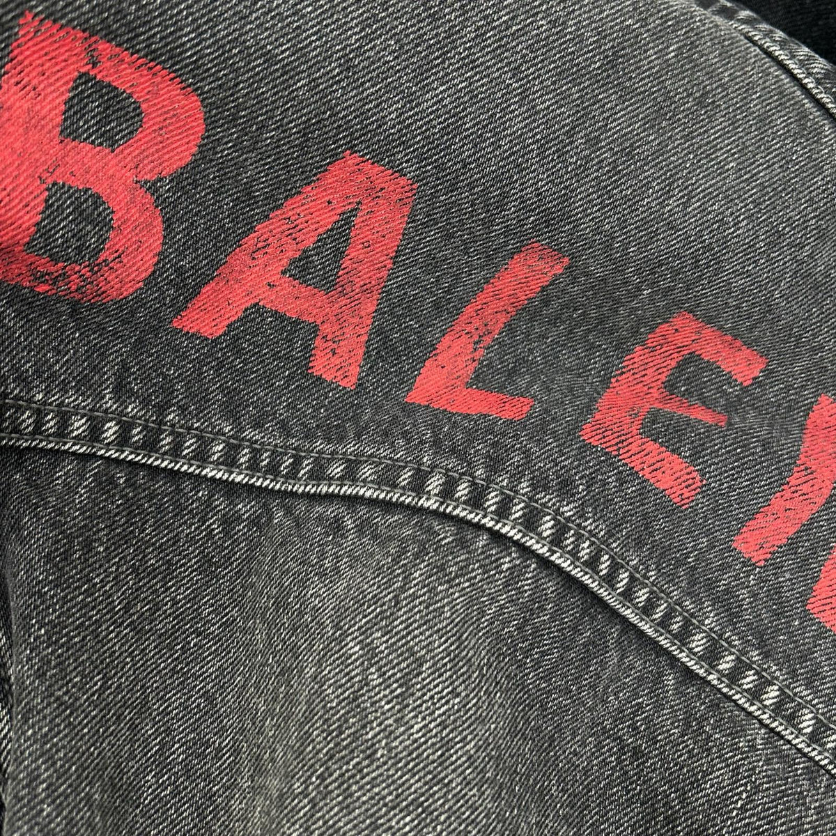 BALENCIAGA バレンシアガ 529177 18AW バックロゴ デニムジャケット ジャケット