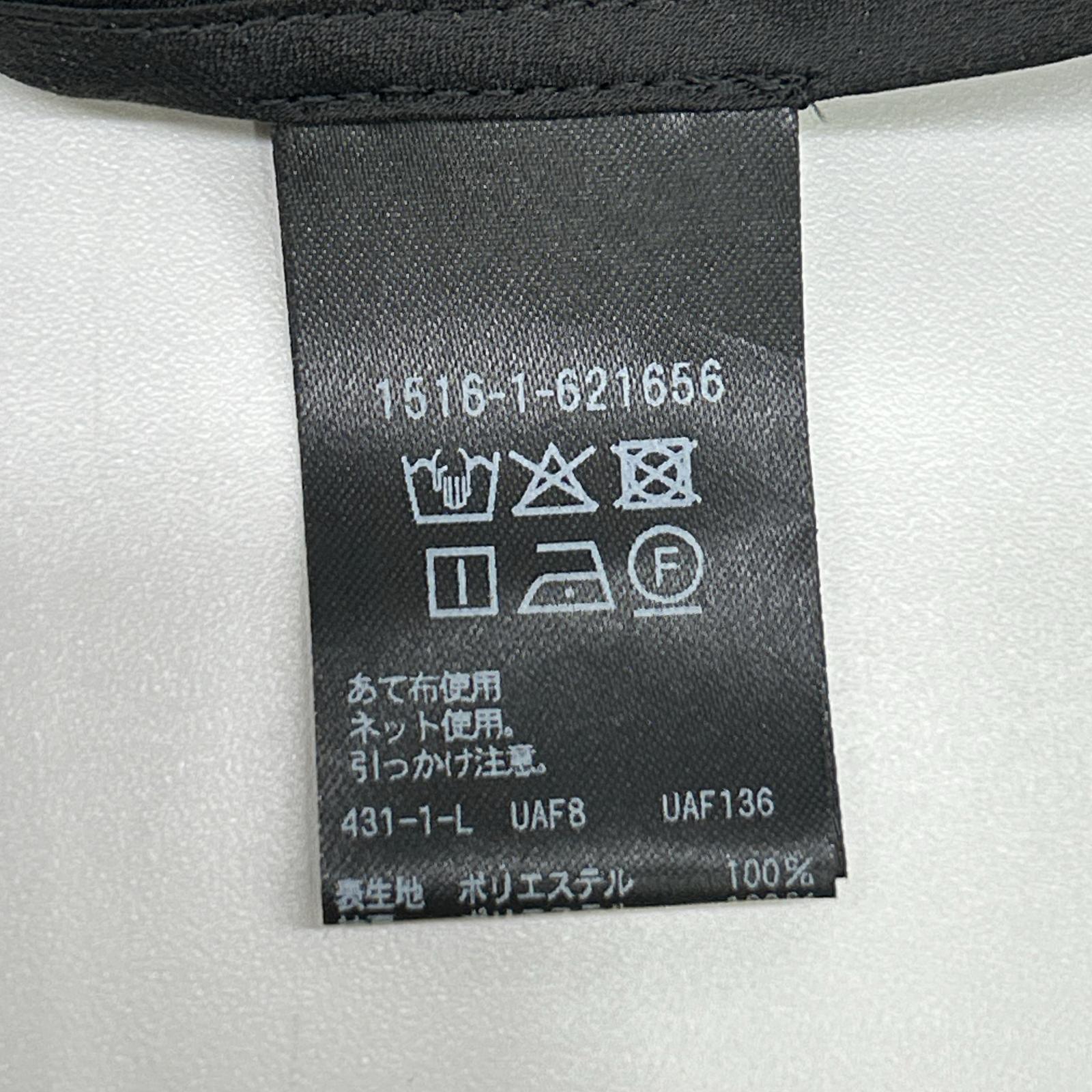 UNITED ARROWS ユナイテッドアローズ 1516-1-6621656 ブラック シルキーピンタック ショートスリーブ ブラウス トップス