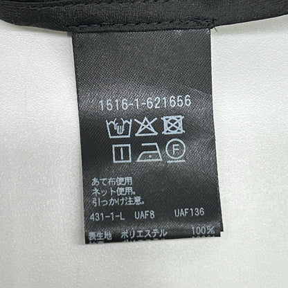 UNITED ARROWS ユナイテッドアローズ 1516-1-6621656 ブラック シルキーピンタック ショートスリーブ ブラウス トップス