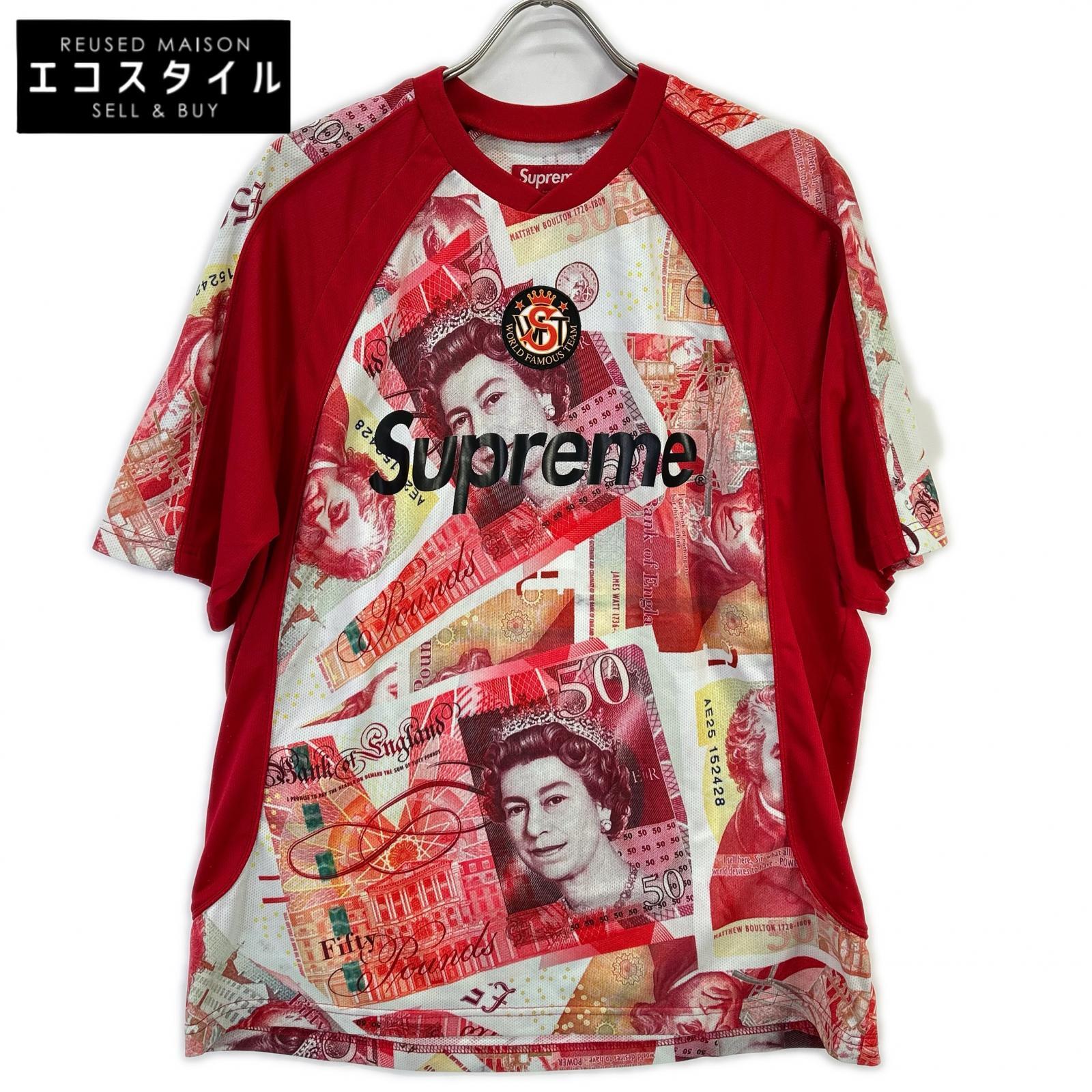 Supreme シュプリーム Pounds Soccer Jersey RED トップス