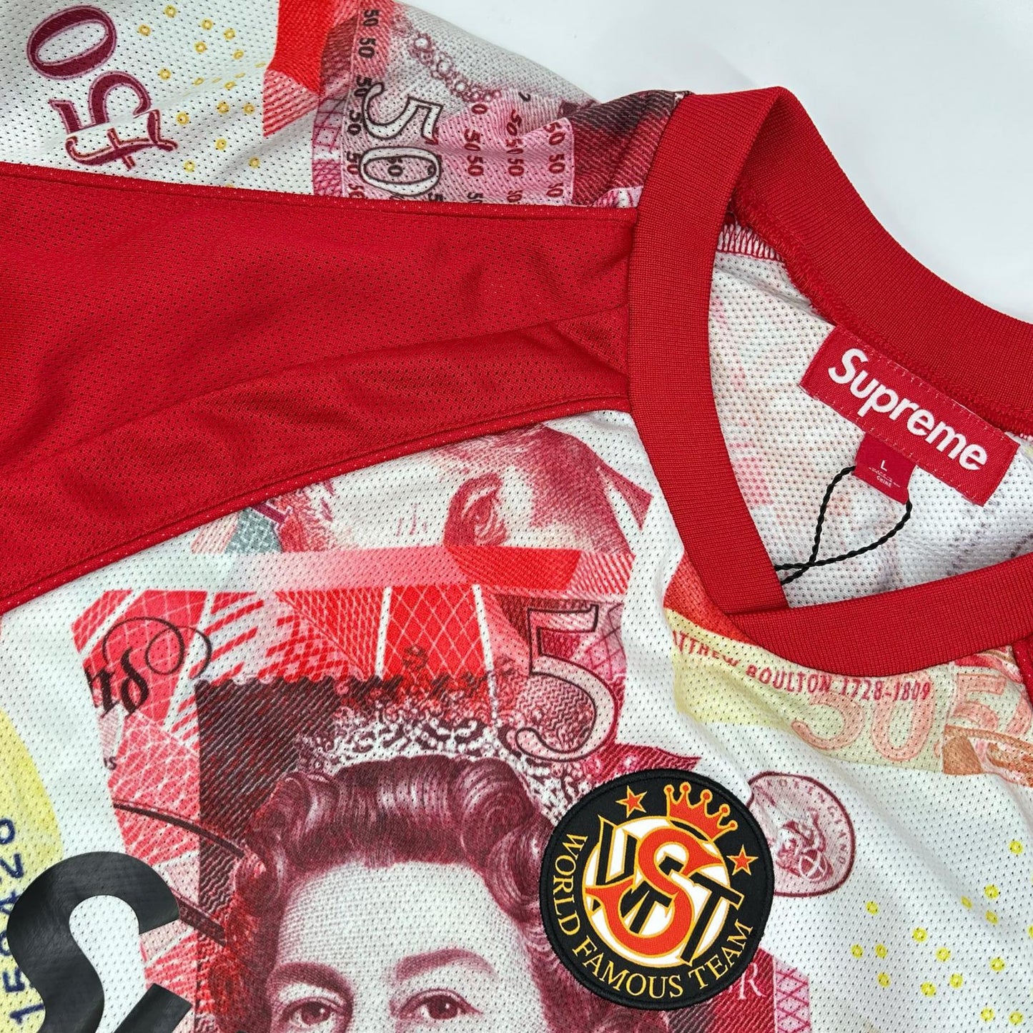 Supreme シュプリーム Pounds Soccer Jersey RED トップス