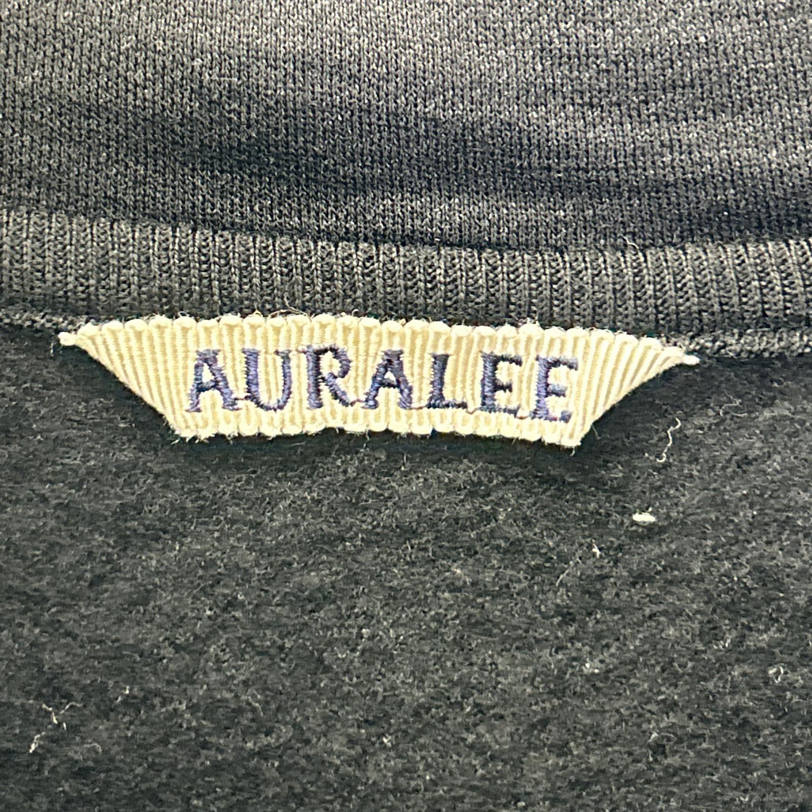 AURALEE オーラリー A25AP01WU ブラック LIGHT WOOL SWEAT HALF ZIP トップス