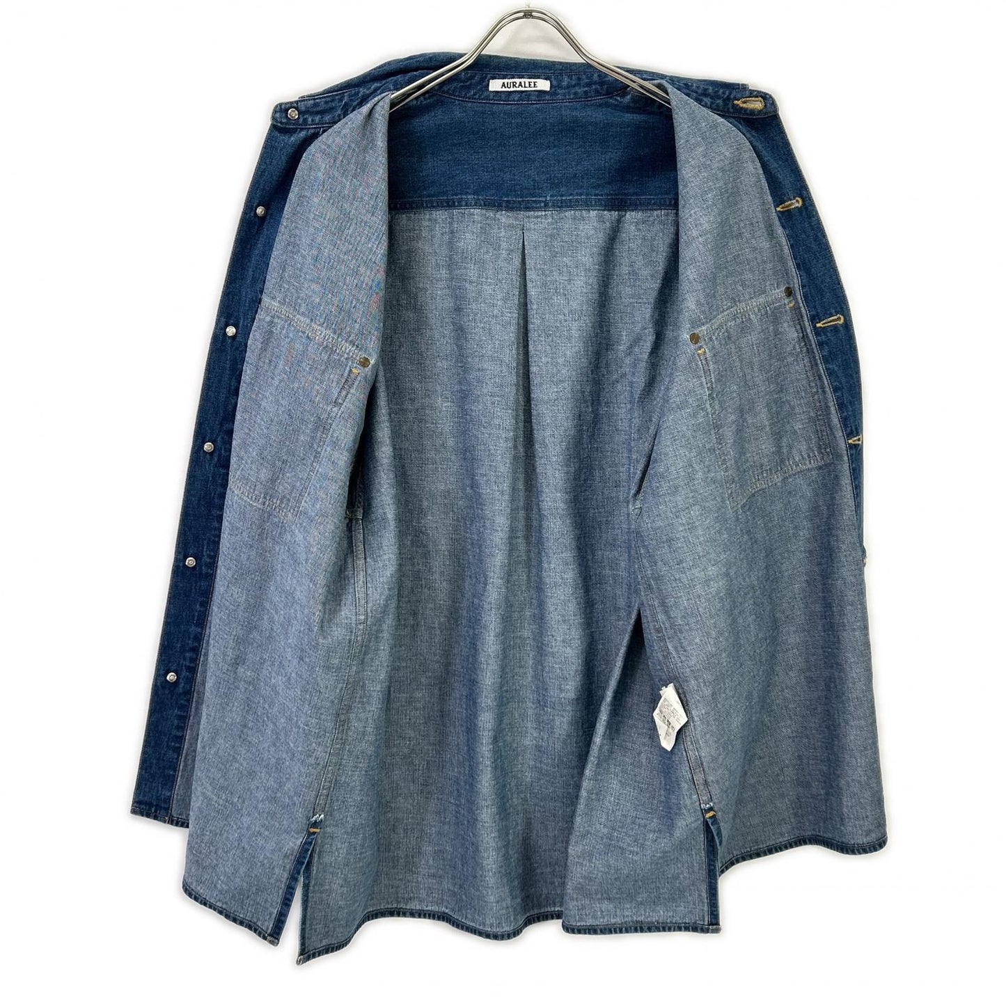 AURALEE オーラリー A25SS01SD SELVEDGE LIGHT OZ DENIM SHIRT トップス