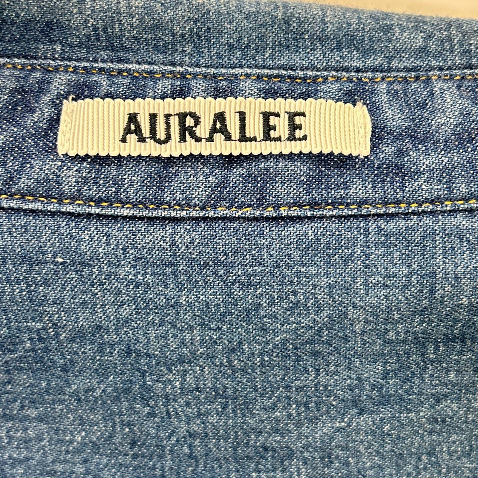 AURALEE オーラリー A25SS01SD SELVEDGE LIGHT OZ DENIM SHIRT トップス