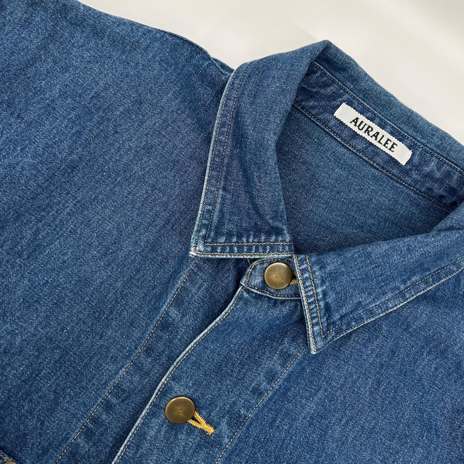 AURALEE オーラリー A25SS01SD SELVEDGE LIGHT OZ DENIM SHIRT トップス