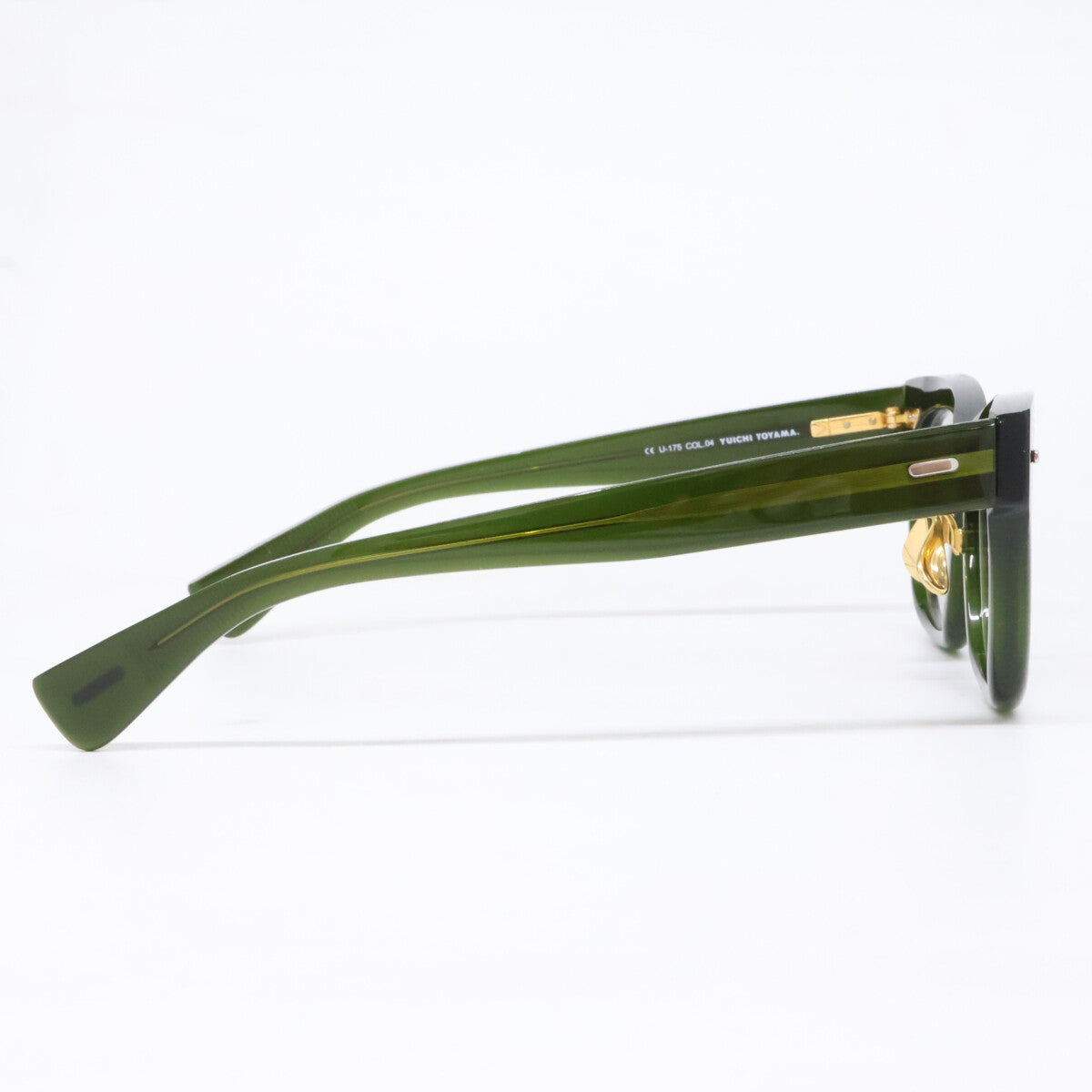 YUICHI TOYAMA ユウイチトヤマ 【美品】U-175 COL.04 ORD ウェリントンシェイプ アイウェア 眼鏡