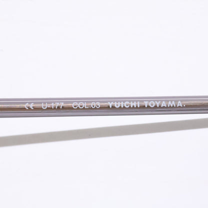 YUICHI TOYAMA ユウイチトヤマ 【美品】U-177 COL.03 Aaron アーロン ダブルブリッジ ボストンシェイプ サングラス