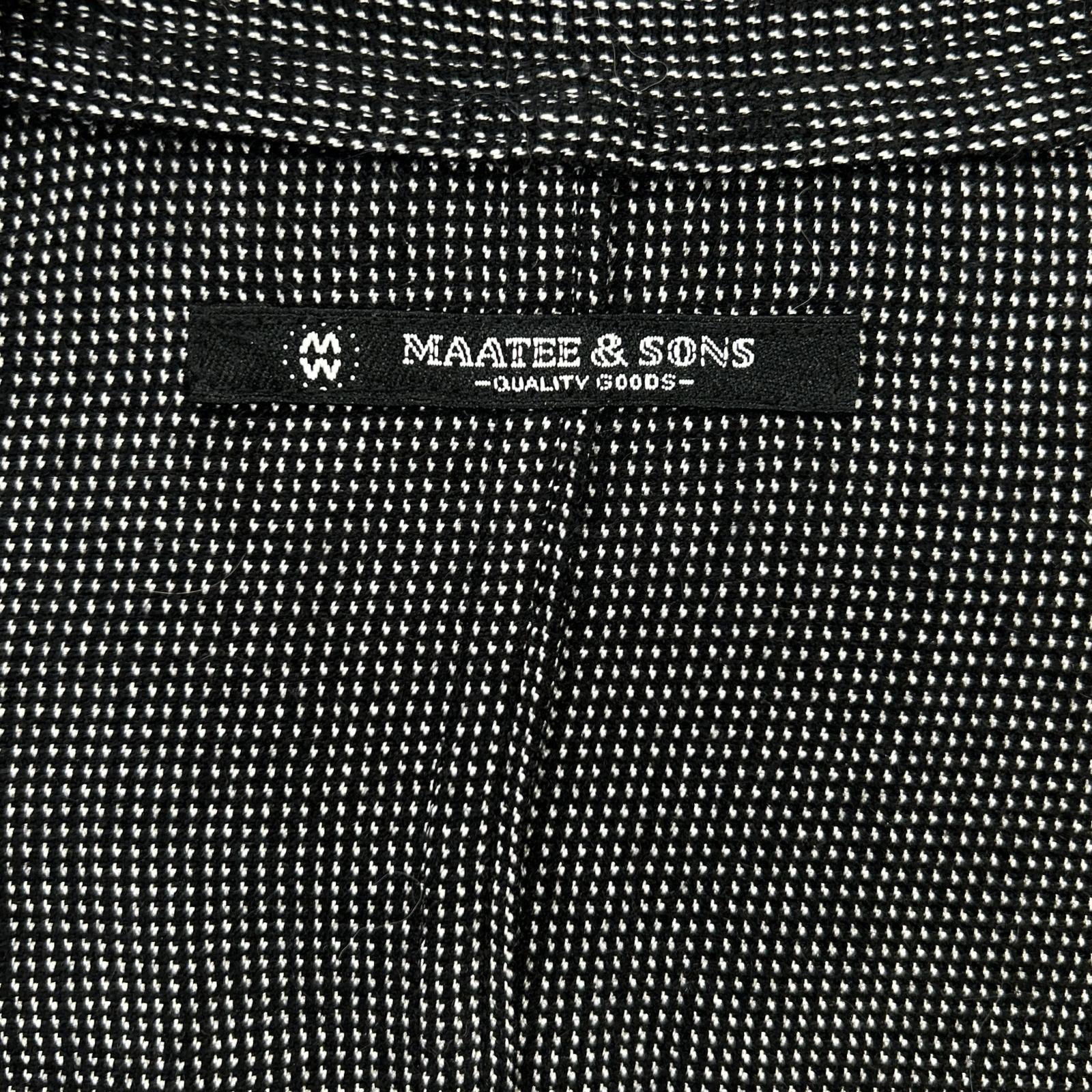 MAATEE&SONS マーティーアンドサンズ ブラック MT4303-0909A 折って折ってPINHEAD トップス