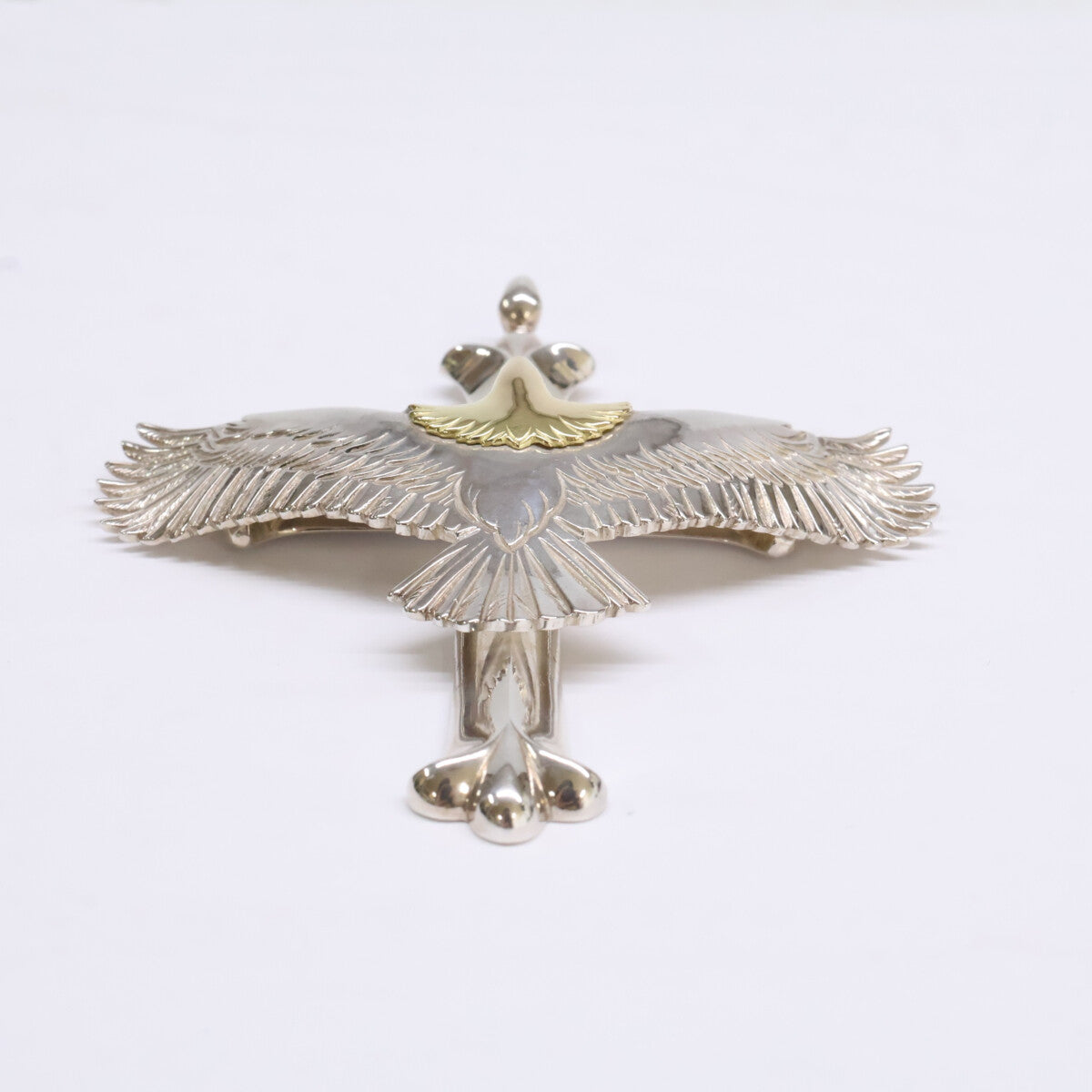 WASHIMITARO 鷲見太郎 新品同様 925 x K18 W-1CROSS-C35 EG-02 cross pendant eagle ペンダントトップ
