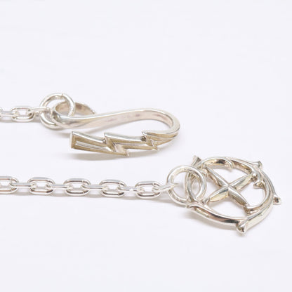 WASHIMITARO 鷲見太郎 【新品同様】W-1TMC-K-C04 SV925 thunder hook solid medicine wheel chain ネックレス