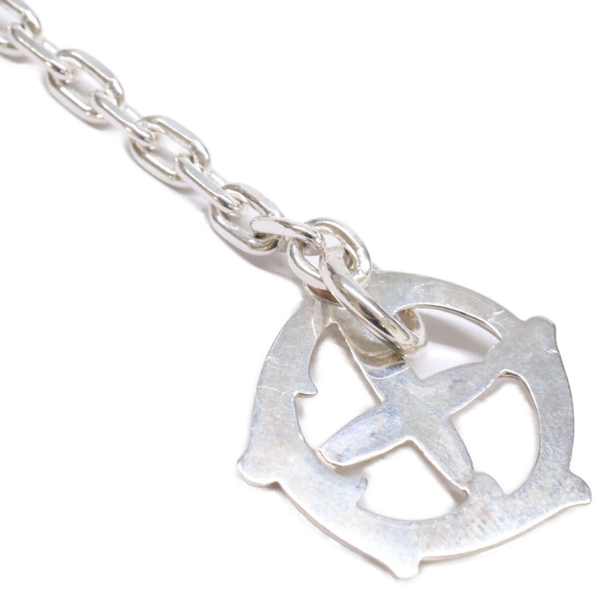 WASHIMITARO 鷲見太郎 【新品同様】W-1TMC-K-C04 SV925 thunder hook solid medicine wheel chain ネックレス