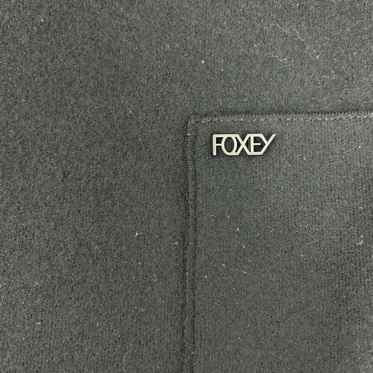 FOXEY フォクシー 27618-KAOFA117NM ビジューファスナー ジップアップ ウール トップス