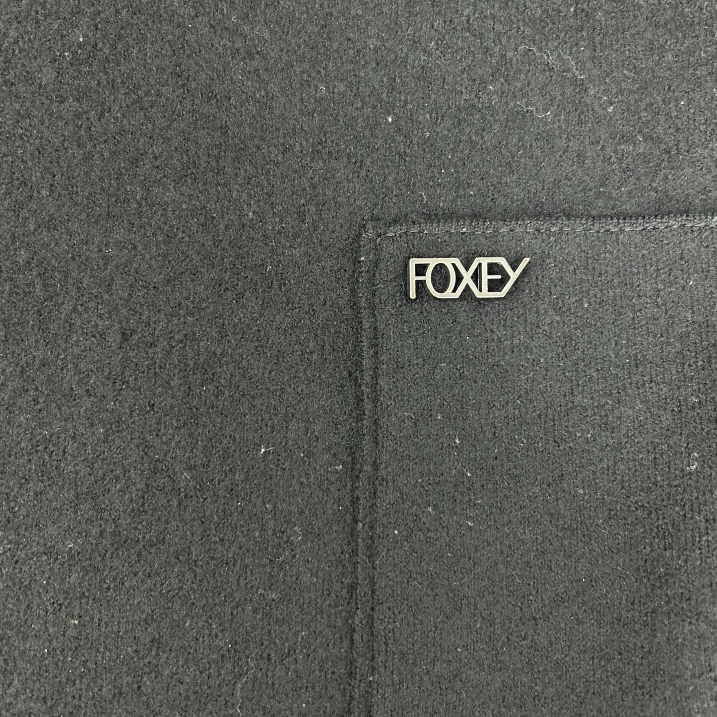 FOXEY フォクシー 27618-KAOFA117NM ビジューファスナー ジップアップ ウール トップス