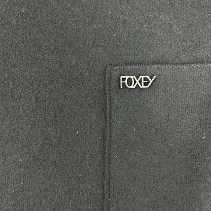 FOXEY フォクシー 27618-KAOFA117NM ビジューファスナー ジップアップ ウール トップス