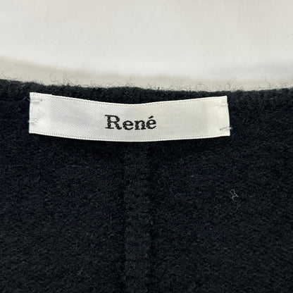 Rene ルネ 18年製 6842590 ブラック ニット ロングカーディガン トップス