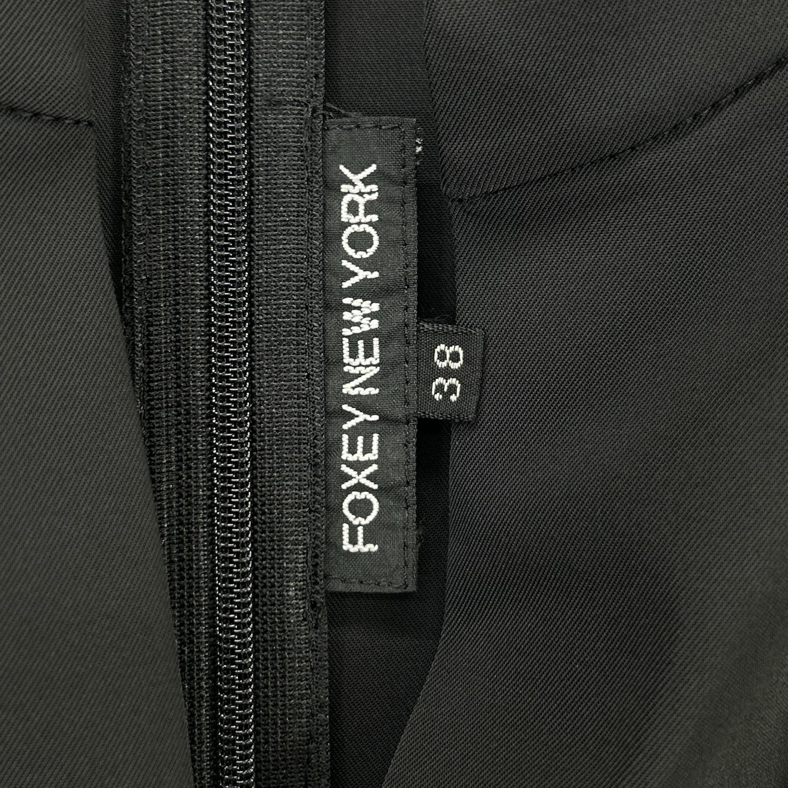 FOXEY NEW YORK フォクシーニューヨーク 18257 ブラック ノースリーブ バールーンワンピース ワンピース