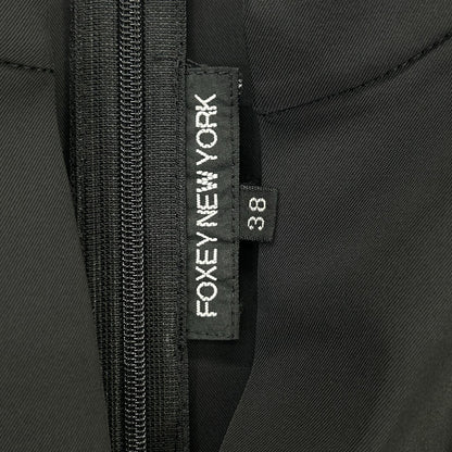 FOXEY NEW YORK フォクシーニューヨーク 18257 ブラック ノースリーブ バールーンワンピース ワンピース