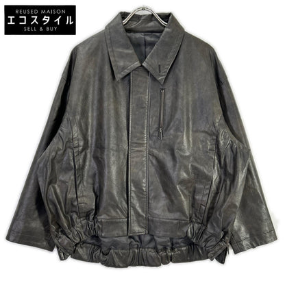 STUDIOUS ステュディオス 125250001 ブラウン フェイクレザースタンドカラーブルゾン ジャケット