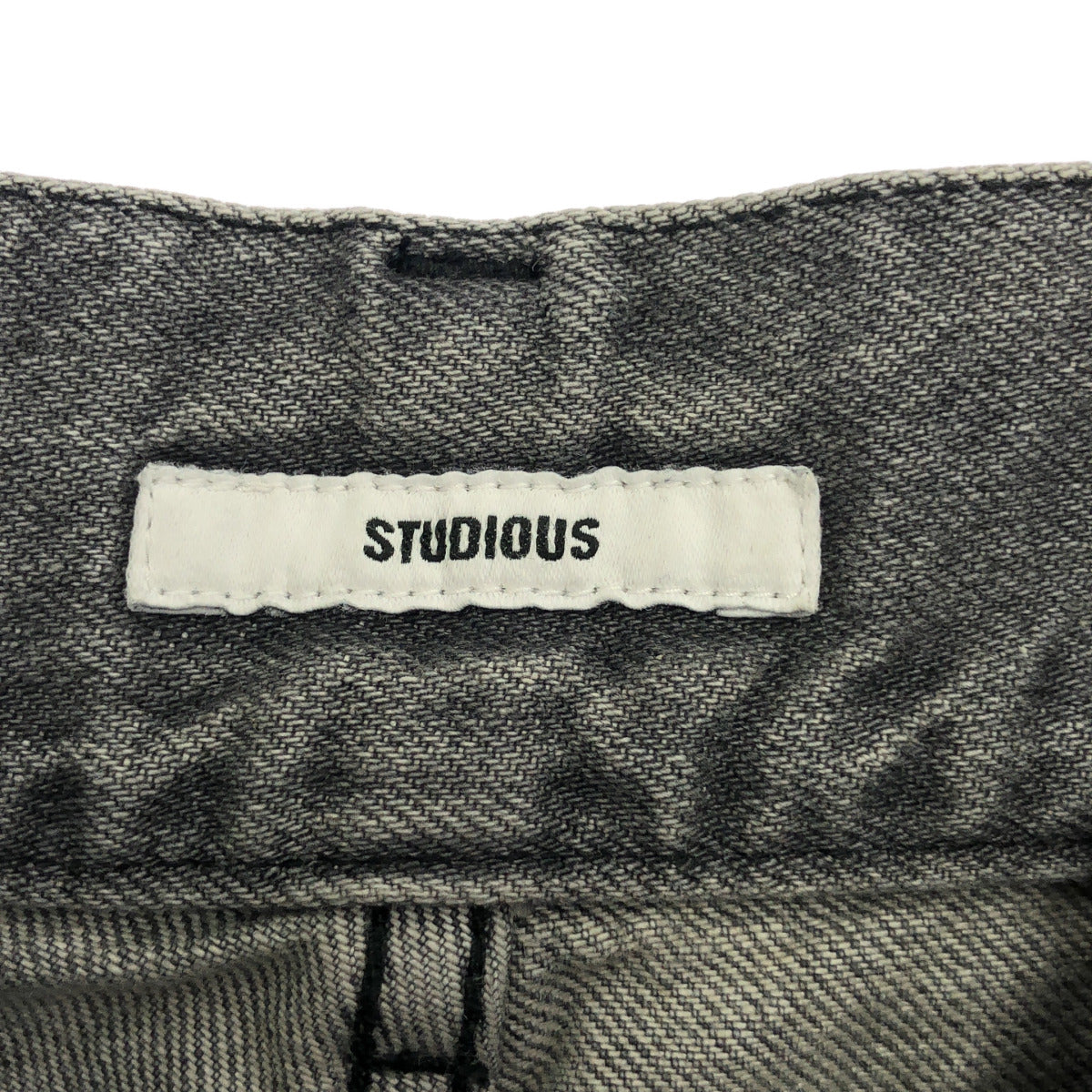 STUDIOUS ステュディオス ケミカル 125340023 サイドフォールデッドジーンズ ボトムス